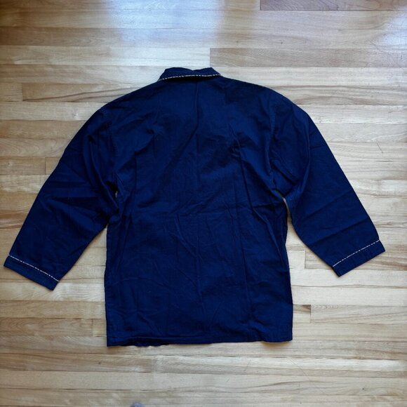 Vintage Burberrys Men’s Plaid Trim Pajama Top - L - Picture 8 of 12